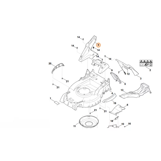 Stihl   Wspornik 6364 703 6205